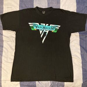 Rare 2007 Van Halen Reunited Tour T Shirt Sz XL Black Dual Sided Graphics